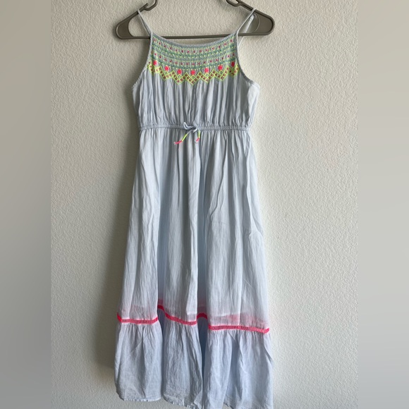 Cat & Jack Girls Dress with Pastel Embroidery on Top in size L - Picture 1 of 7